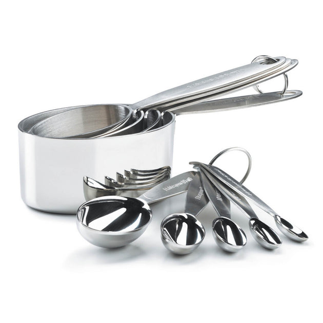 20246-piece Measuring Spoon Set, Stainless Steel Spoon Durable, Silver Measure  Spoons, Metal Measure Cup