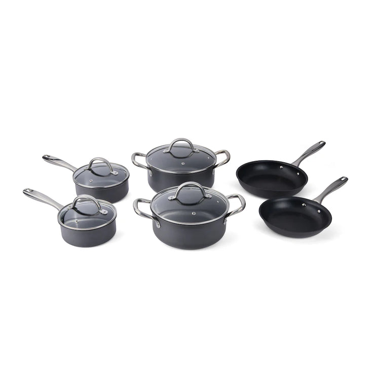 Cuisipro Easy-Release Hard Anodized Cookware 10 pc Set