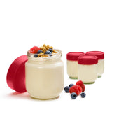 Cuisipro  Red Leak-Proof Glass Jars_Set of 4 - Cuisipro USA