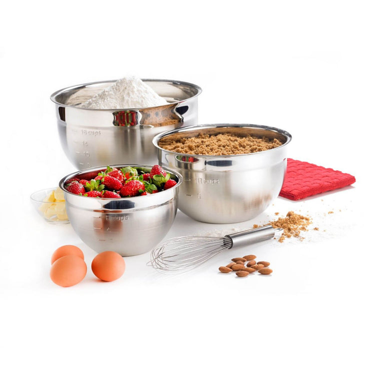 Stainless Steel Bowl Set Kit Polished Stainless Steel Dishes Set|  Tableware| Dinnerware| Camping| Buffet| Includes - Cups | Plates| Bowls|  Cutlery